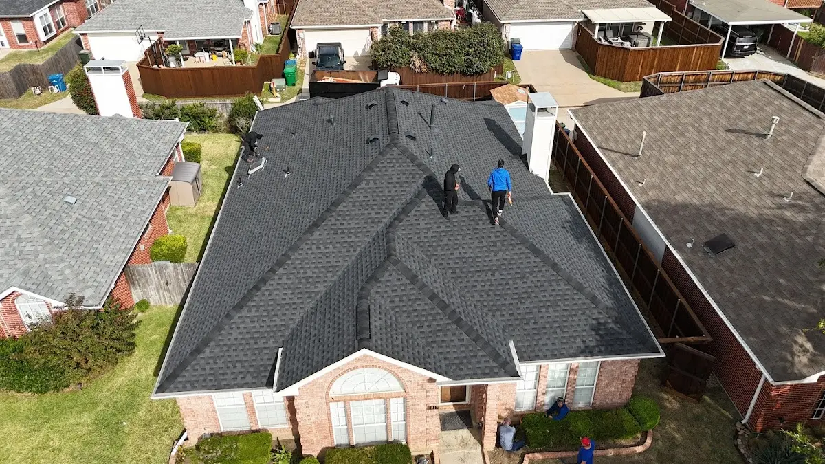 Commercial Roofing work in progress on a Germantown property
